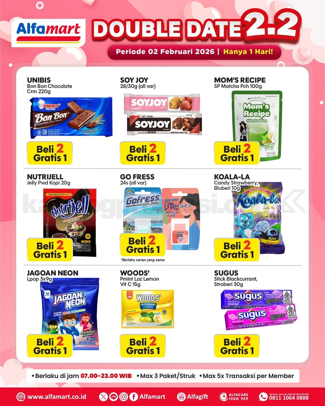 Promo Alfamart 2.2 Double Date Sale Beli 1 Gratis 1 Promo Alfamart 2.2 Double Date Sale Beli 1 Gratis 1 4