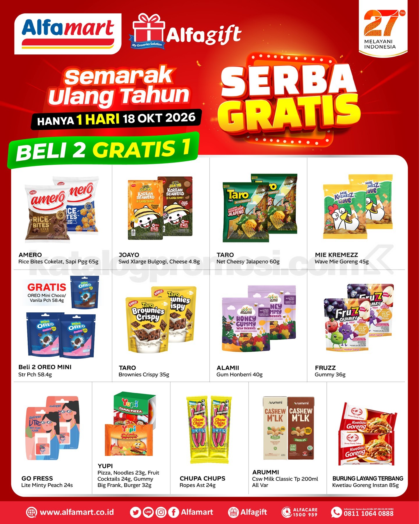 Promo Alfamart Ulang Tahun 27 Serba Gratis Beli 1 Gratis 1 Promo Alfamart Ulang Tahun 27 Serba Gratis Beli 1 Gratis 1 4