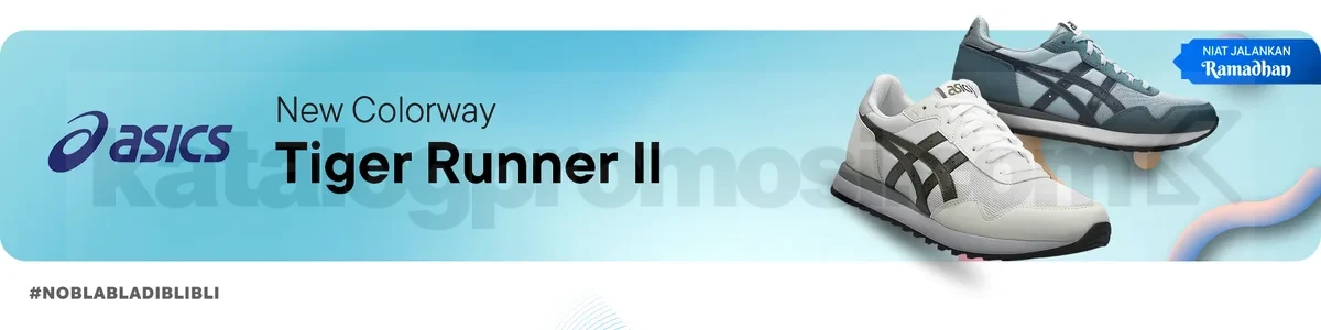 Promo Asics Tiger Runner II Warna Terbaru Diskon 15% dan Gratis Ongkir Promo Asics Tiger Runner II Warna Terbaru Diskon 15% Februari 2026