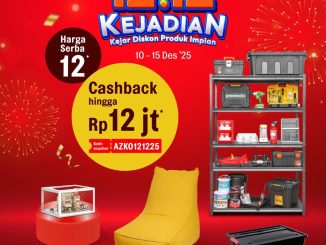 Promo AZKO 12.12 Kejadian harga serba 12 dan cashback sampai Rp. 12.000.000 di aplikasi ruparupa.