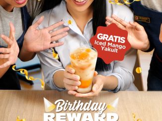 Promo Bakmi GM Birthday Treat Gratis Iced Mango Yakult untuk member aplikasi Bakmi GM