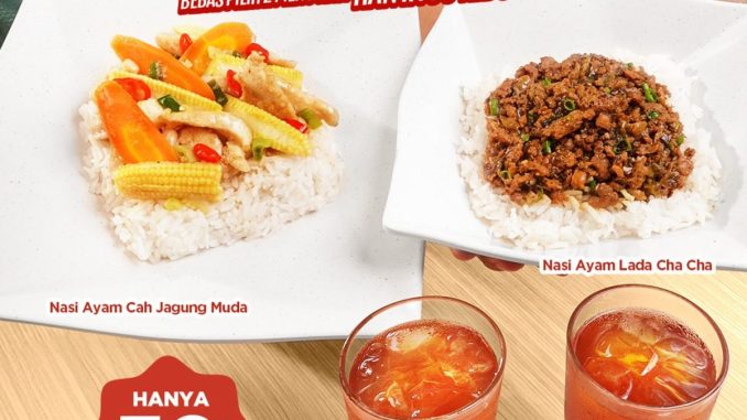 Promo Bakmi GM Save Monday paket berdua Rp.25.000 dengan dua menu nasi dan dua Es Teh Tawar.