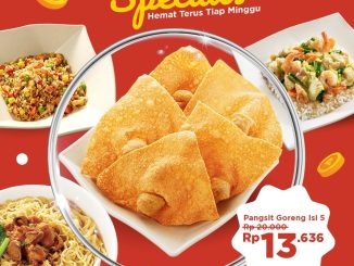 Promo Bakmi GM Weekly Specials menu mulai Rp. 13.636 khusus Member dengan e-voucher Selasa