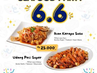 Promo Bandar Djakarta Seafood Party 6.6 mulai Rp.25.000 untuk ikan atau udang periode 5-7 Juni 2026