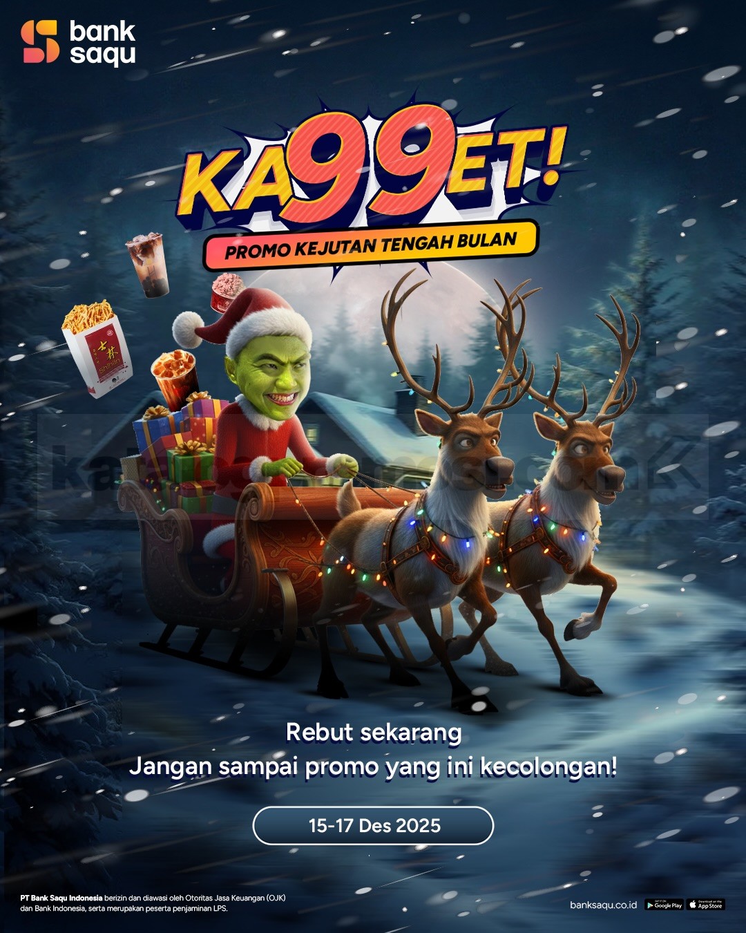 Promo Bank Saqu KA99ET Harga Spesial Rp. 9.900 Promo Bank Saqu KA99ET Harga Spesial Rp. 9.900 1