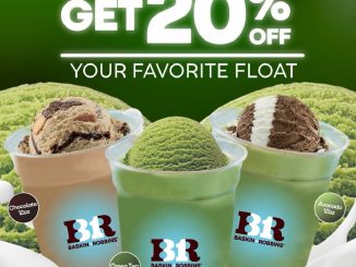 Promo Baskin Robbins Float Diskon 20% untuk Float ukuran small