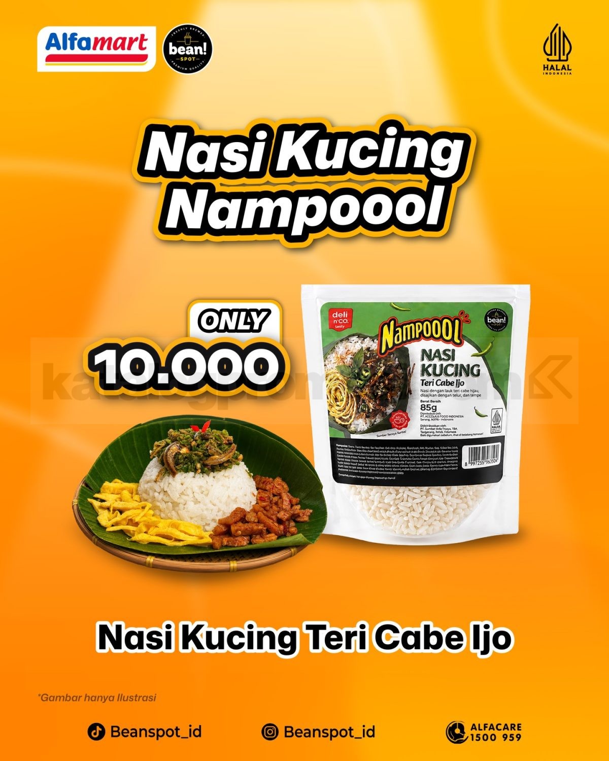 Promo Bean Spot Alfamart Nasi Kucing Nampoool Serba Rp. 10 Ribu Promo Bean Spot Alfamart Nasi Kucing Nampoool Serba Rp. 10 Ribu 3
