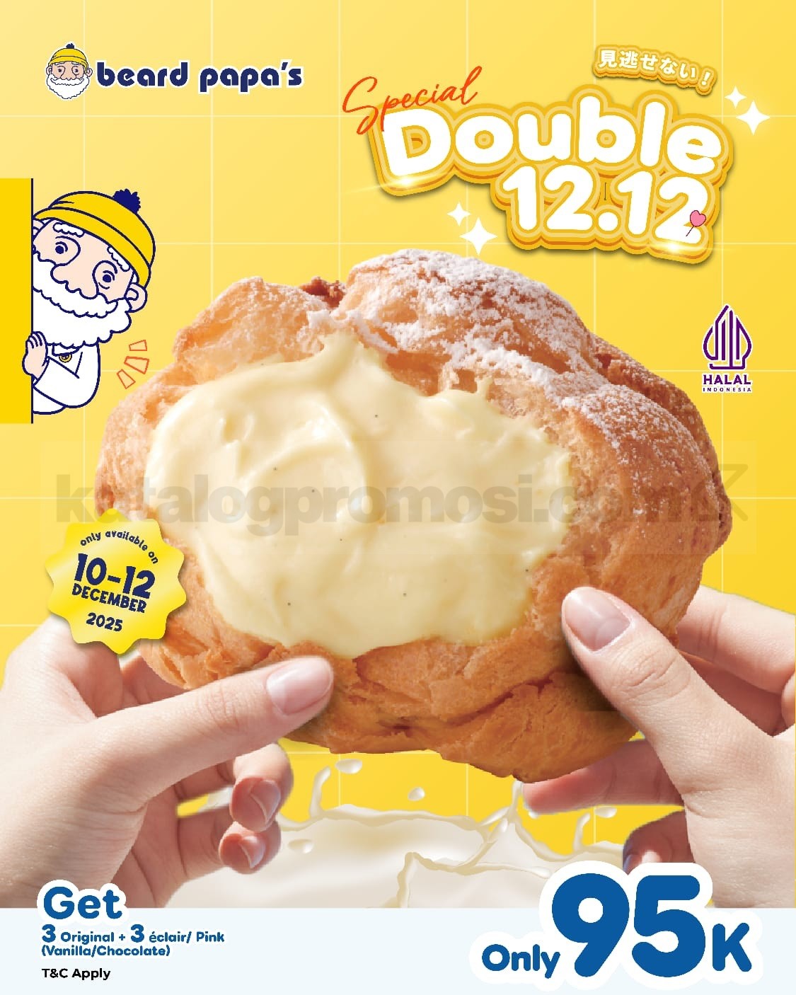 Promo Beard Papa’s 12.12 Double Deals Mulai Rp. 95.000 Promo Beard Papa’s 12.12 Double Deals Mulai Rp. 95.000 1