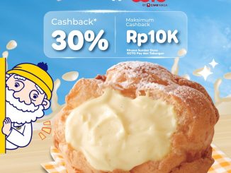 Promo Beard Papa’s OCTO Mobile Cashback 30% hingga Rp. 10 ribu di seluruh outlet