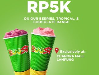Promo Boost Chandra Mall Opening Buy 1 Get 1 Free dengan tambahan Rp. 5.000
