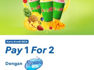 Promo Boost Juice BCA Reward Pay 1 For 2 Gratis 1 Medium dengan tukar poin