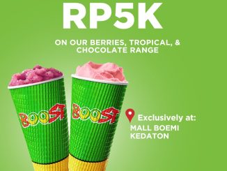 Promo Boost Mall Boemi Kedaton Grand Opening Buy 1 Get 1 Free dengan tambahan Rp. 5.000