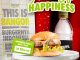 Promo Burger Bangor Taste of Happiness cuma Rp. 25.000 paket burger plus minuman