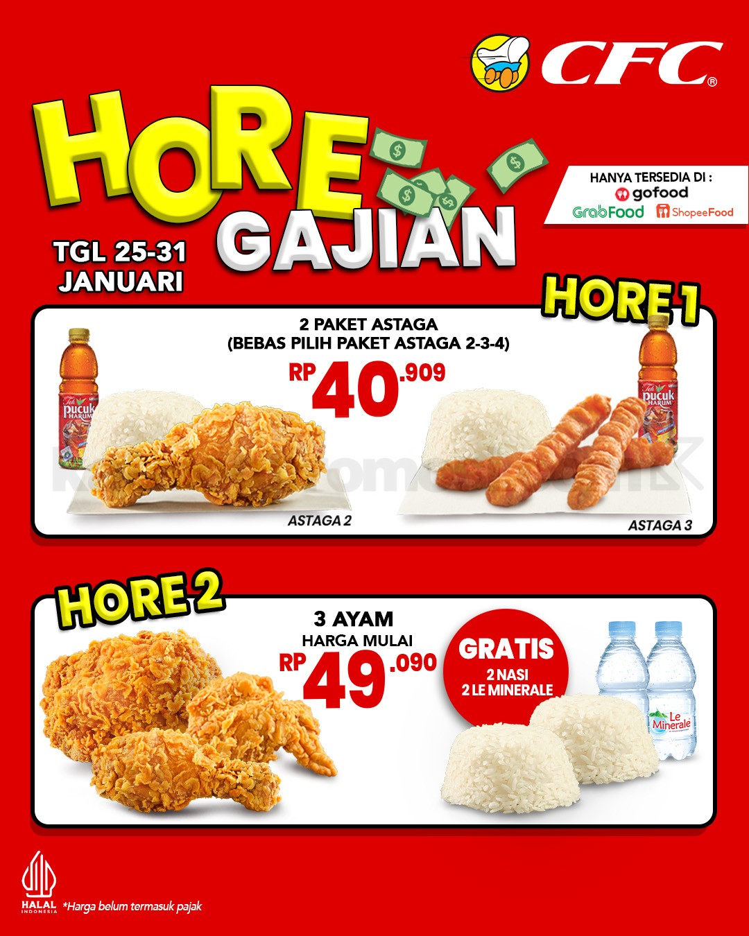 Promo CFC Hore Gajian mulai Rp. 40.909 Promo CFC Hore Gajian mulai Rp. 40.909 1