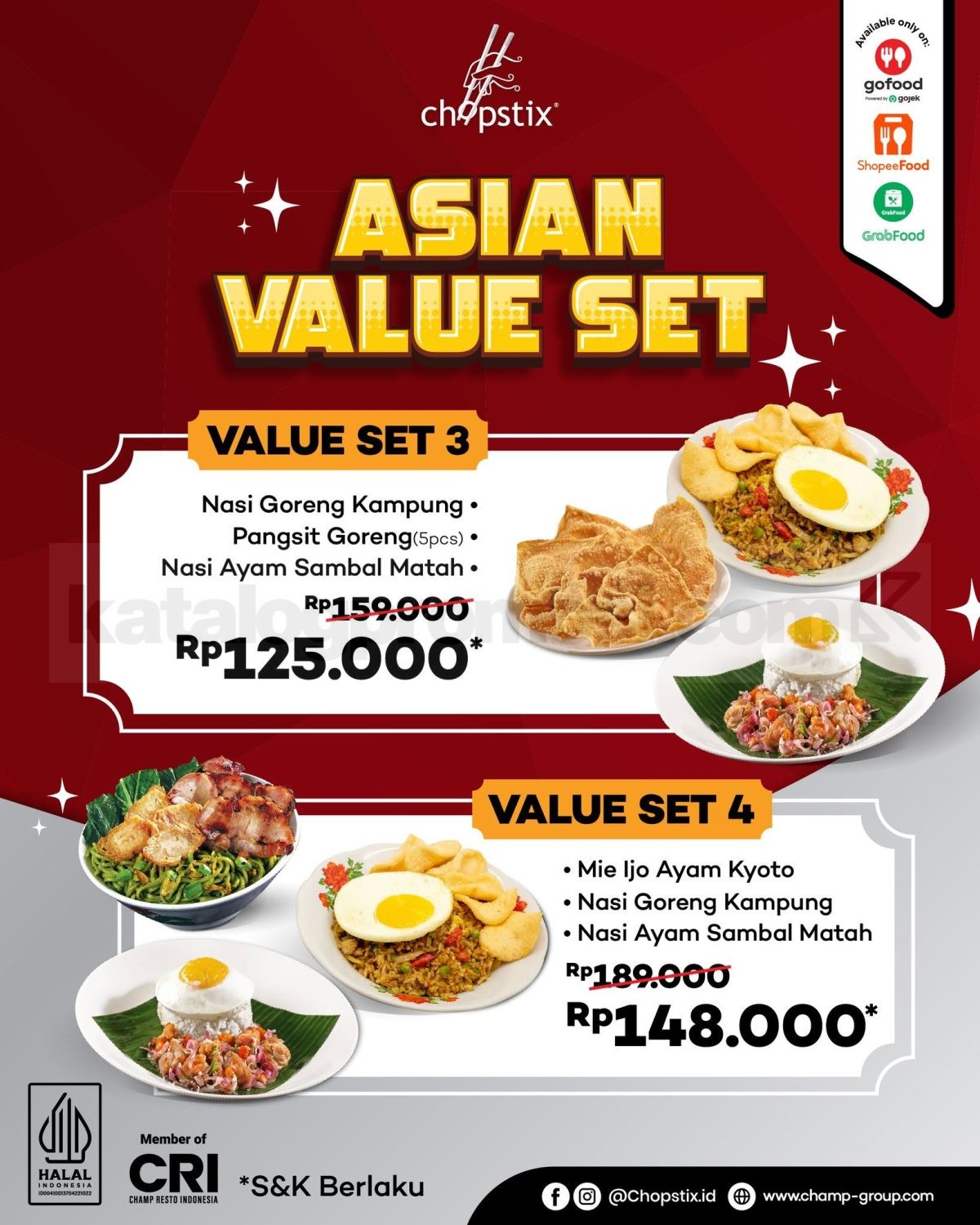 Promo Chopstix Asian Value Set Diskon hingga 22% Promo Chopstix Asian Value Set Diskon hingga 22% 2