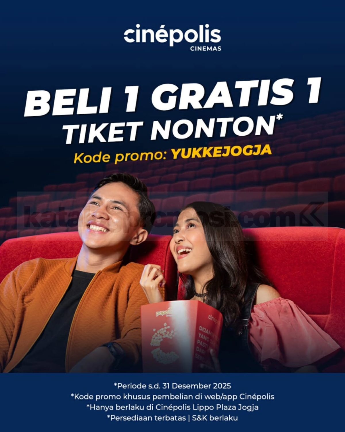 Promo Cinépolis Lippo Plaza Beli 1 Gratis 1 Tiket Nonton Promo Cinépolis Lippo Plaza Beli 1 Gratis 1 Tiket Nonton di Cinépolis Lippo Plaza Jogja