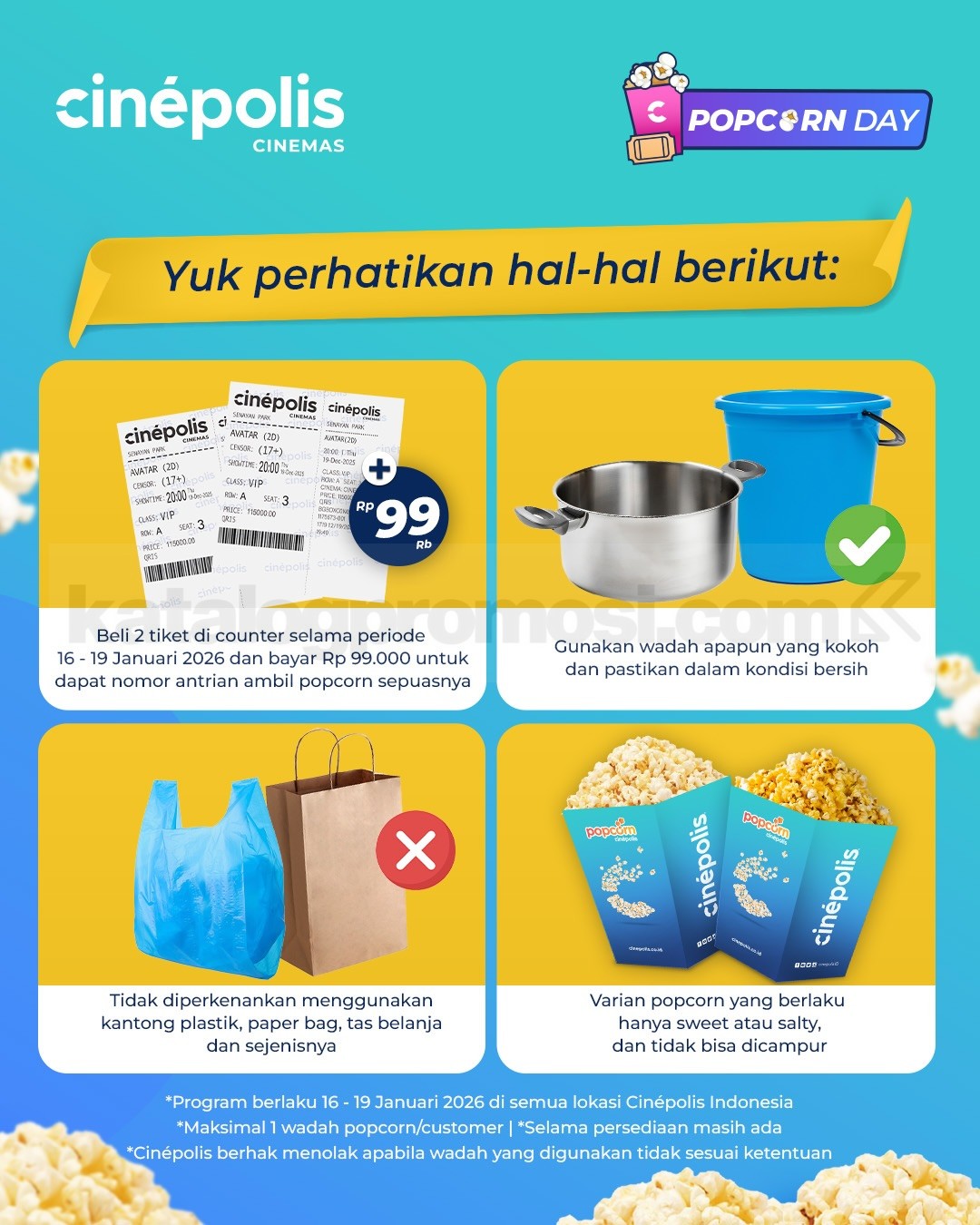 Promo Cinépolis Popcorn Day Ambil Popcorn Sepuasnya Promo Cinépolis Popcorn Day Ambil Popcorn Sepuasnya 1