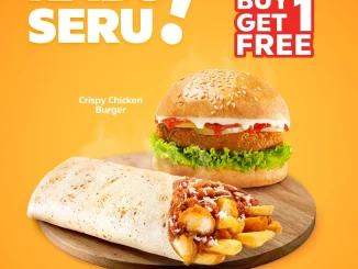 Promo Circle K Rabu Seru Buy 1 Get 1 Free Burger beli Crispy Chicken Burger gratis Burito Chicken