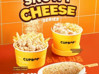 Promo CUPBOP Snowy Cheese Series mulai Rp. 26.000 dengan pilihan menu keju creamy di outlet Chatime & Cupbop.