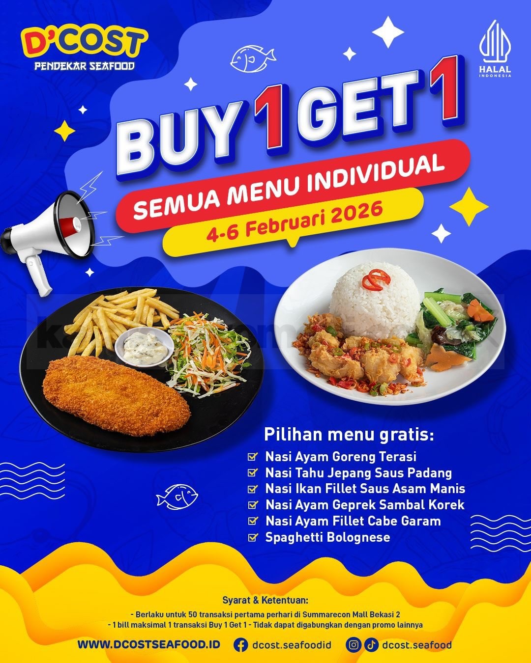 Promo D'Cost Opening Summarecon Mall Bekasi 2 BELI 1 GRATIS 1 Promo D'Cost Opening Summarecon Mall Bekasi 2 BELI 1 GRATIS 1 2