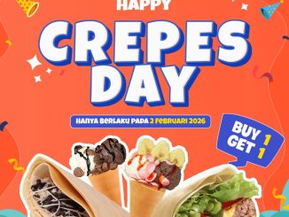 Promo Dcrepes 2.2 Crepes Day Buy 1 Get 1 2 Februari 2026