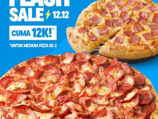 Promo Domino’s Pizza 12.12 Medium Pizza Rp. 12.000 periode 12 – 14 Desember 2025