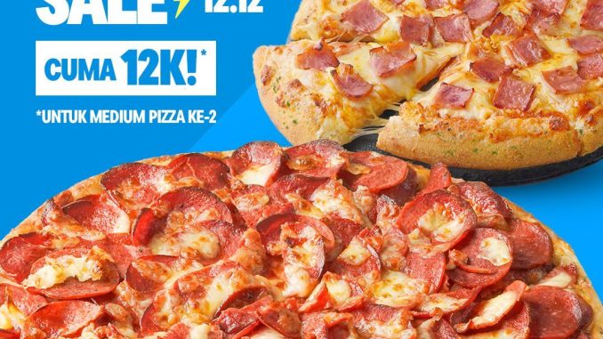 Promo Domino’s Pizza 12.12 Medium Pizza Rp. 12.000 periode 12 – 14 Desember 2025