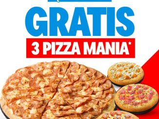 Promo Domino’s Pizza Auto Sultan dengan gratis 3 Pizza Mania