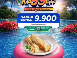 Promo Emado’s Bank Saqu Chicken Shawarma Rp. 9.900 harga hemat bayar QRIS