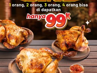 Promo Emados Crazy Sale 3 Ekor Ayam Rp. 99.000 paket hemat makan ramean di seluruh outlet