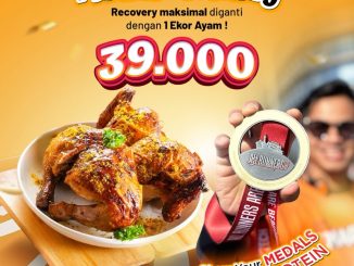 Promo Emados Medal Monday 1 Ekor Ayam Rp.39.000 setiap Senin dengan menunjukkan medal olahraga pembayaran non tunai