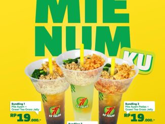 Promo Es Teler 77 NEW! Paket MIE-NUM-KU Rp. 19.000 berisi mie ayam dan minuman jelly untuk takeaway via TikTok