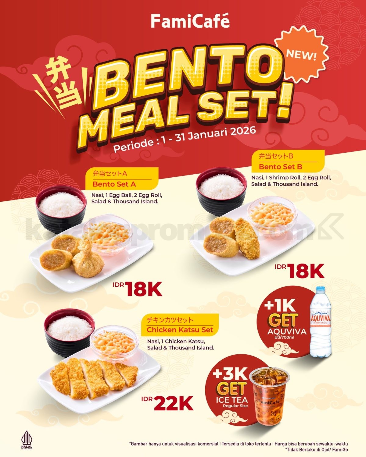 Promo FAMILYMART Bento Meal Set mulai Rp. 18.000 Promo FAMILYMART Bento Meal Set mulai Rp. 18.000 Januari 2026