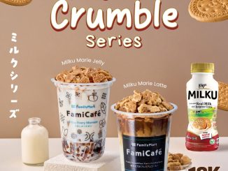 Promo FamilyMart x MILKU New! Marie Crumble Series Rp. 14.000 minuman crumble