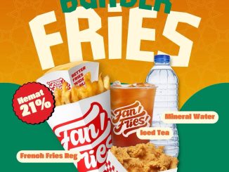 Promo Fan Fries Bukber Fries Rp. 75.000 paket French Fries Reg dan Chicken Skin