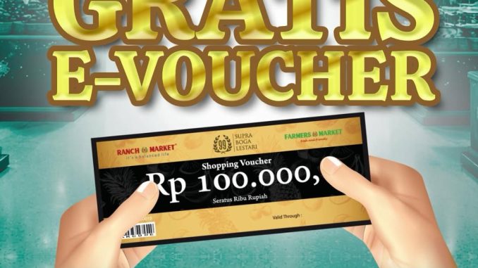 Promo Farmers Market Beli Voucher Gratis E-Voucher dengan bonus Rp100.000 untuk pembelian voucher Rp1.000.000