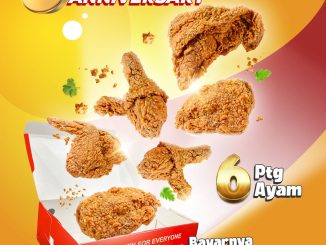 Promo Fritto 6th Anniversary 6 ayam crispy Rp. 60.000 porsi rame-rame