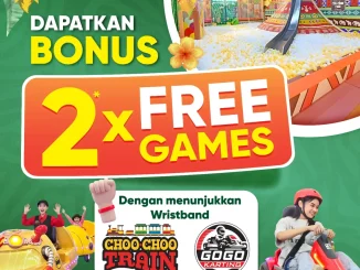 Promo Funworld Adventura Wristband Bonus 2 Games gratis 2 permainan Adventura