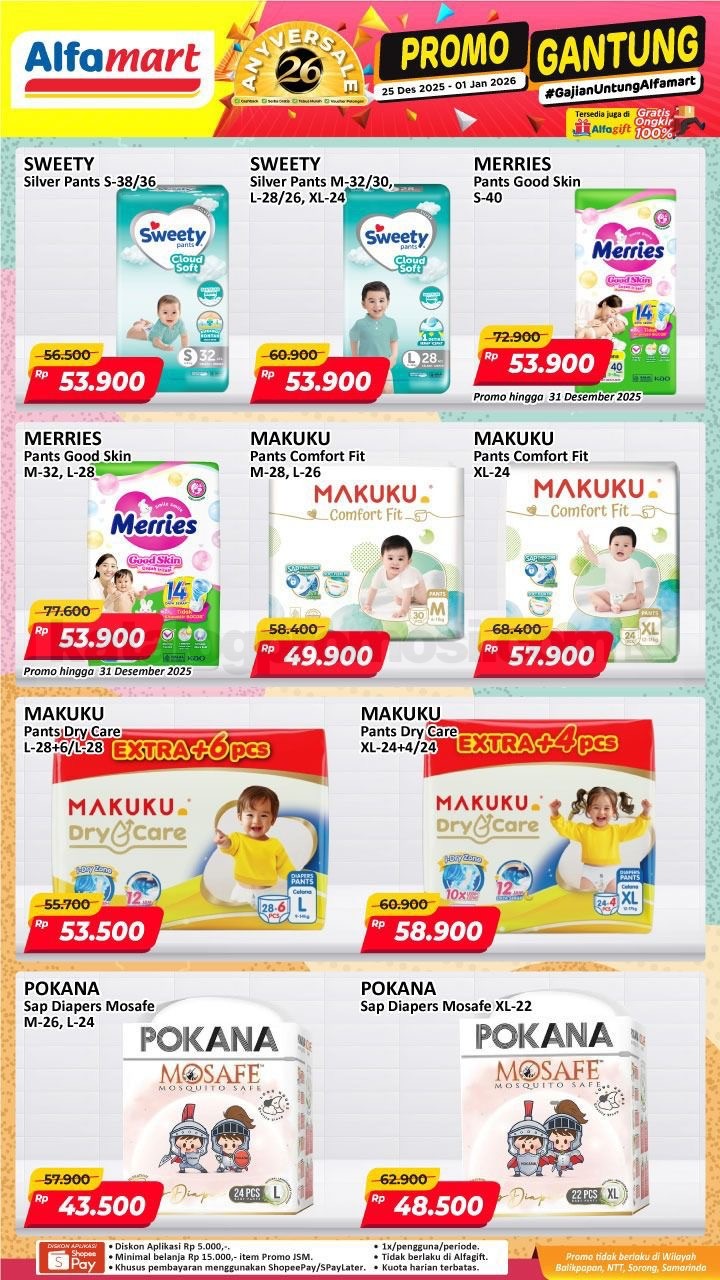 Promo GANTUNG ALFAMART / GAJIAN UNTUNG 25 Desember – 01 Januari 2025 ...