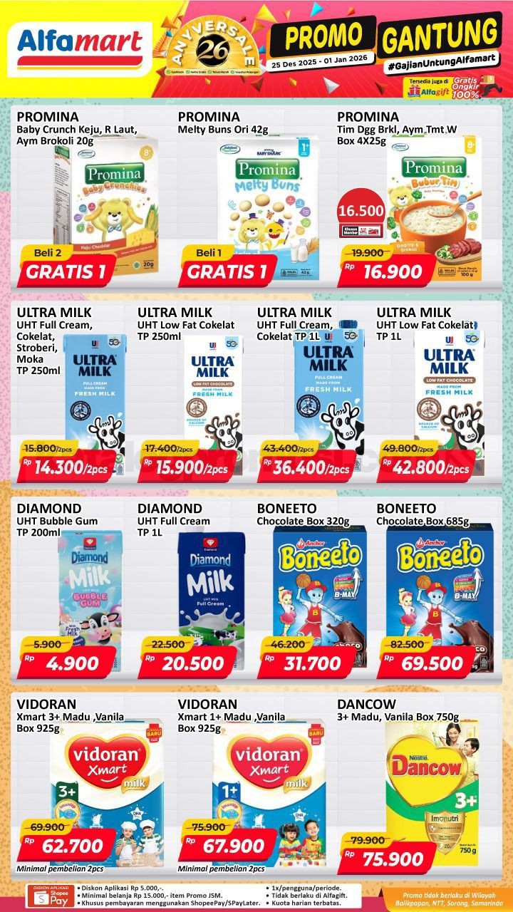 Promo GANTUNG ALFAMART / GAJIAN UNTUNG 25 Desember - 01 Januari 2025 Promo GANTUNG ALFAMART / GAJIAN UNTUNG 25 Desember - 01 Januari 2025 12
