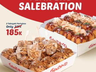 Promo Gindaco BCA 2 Takoyaki Partybox Rp. 185.000