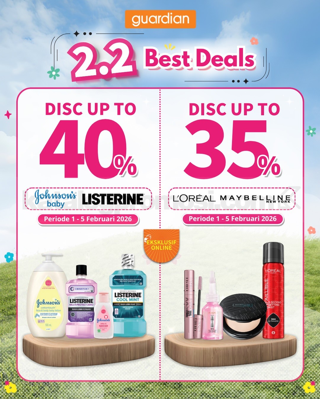 Promo Guardian 2.2 Best Deals Produk Kecantikan Diskon hingga 50% Promo Guardian 2.2 Best Deals Produk Kecantikan Diskon hingga 50% 1