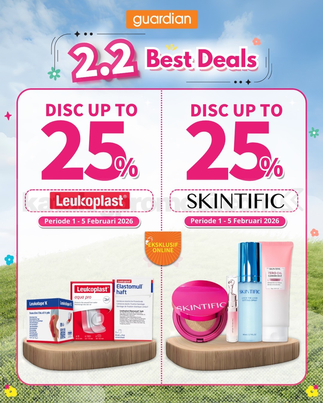 Promo Guardian 2.2 Best Deals Produk Kecantikan Diskon hingga 50% Promo Guardian 2.2 Best Deals Produk Kecantikan Diskon hingga 50% 4