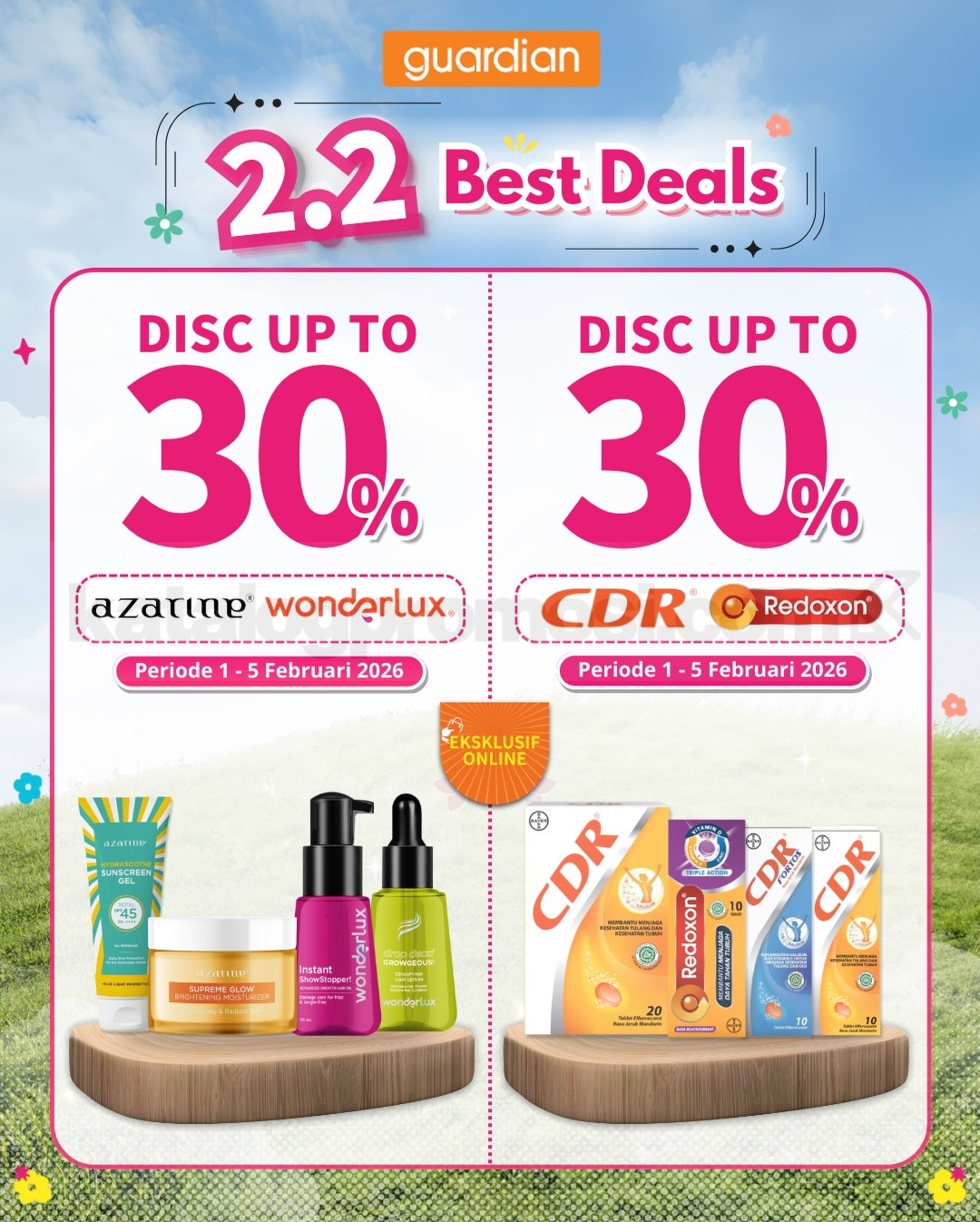 Promo Guardian 2.2 Best Deals Produk Kecantikan Diskon hingga 50% Promo Guardian 2.2 Best Deals Produk Kecantikan Diskon hingga 50% 2