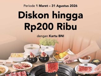 Promo Gyu-Kaku BNI diskon hingga Rp. 200.000 semua menu