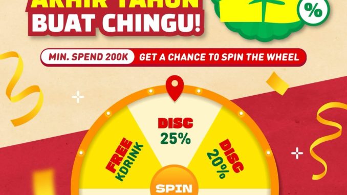 Promo Han Guksu Kado Akhir Tahun diskon hingga 25% dan Free Kdrink