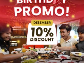 Promo Hanamasa Birthday Treats Diskon 10% berlaku sampai H+7 untuk perayaan ulang tahun di outlet Hanamasa tertentu