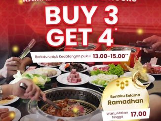 Promo Hanamasa Ramadhan Special Hours Buy 3 Get 4 jam 13.00–17.00 selama bulan Ramadhan