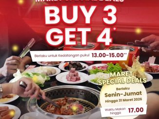 Promo Hanamasa Special Deals Buy 3 Get 4 makan bersama lebih hemat di jam promo weekday