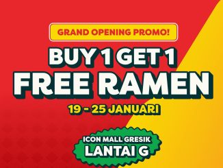 Promo Haraku Ramen Grand Opening Buy 1 Get 1 Free Ramen di Icon Mall Gresik